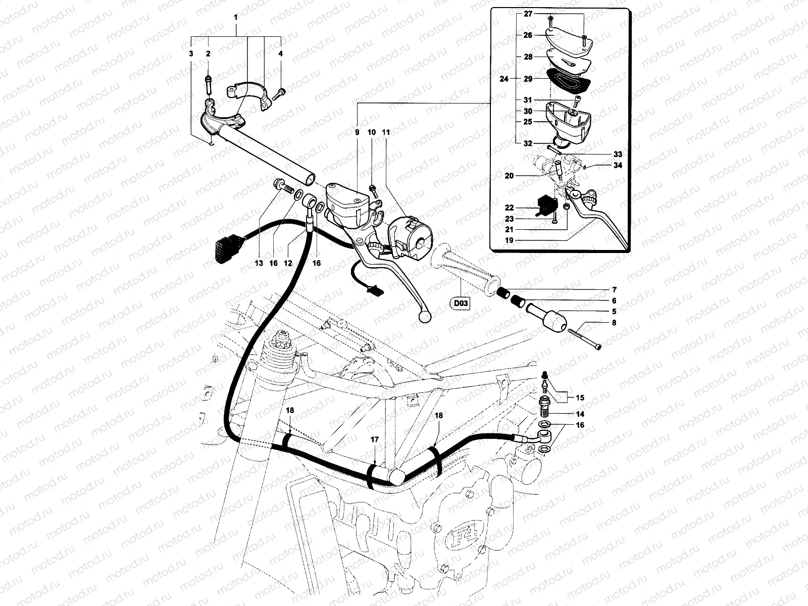 Handlebar Assembly Left