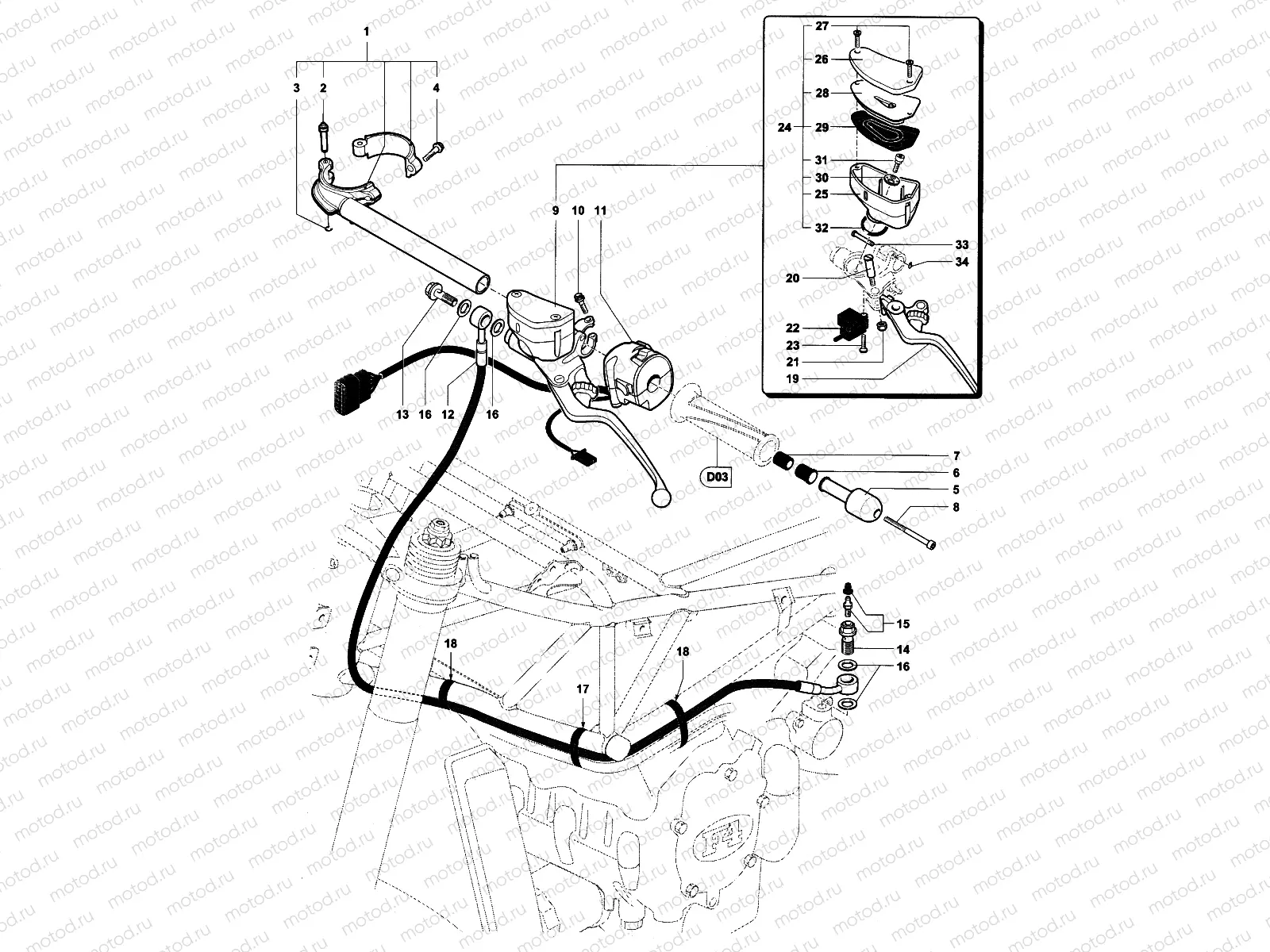 Handlebar Assembly Left