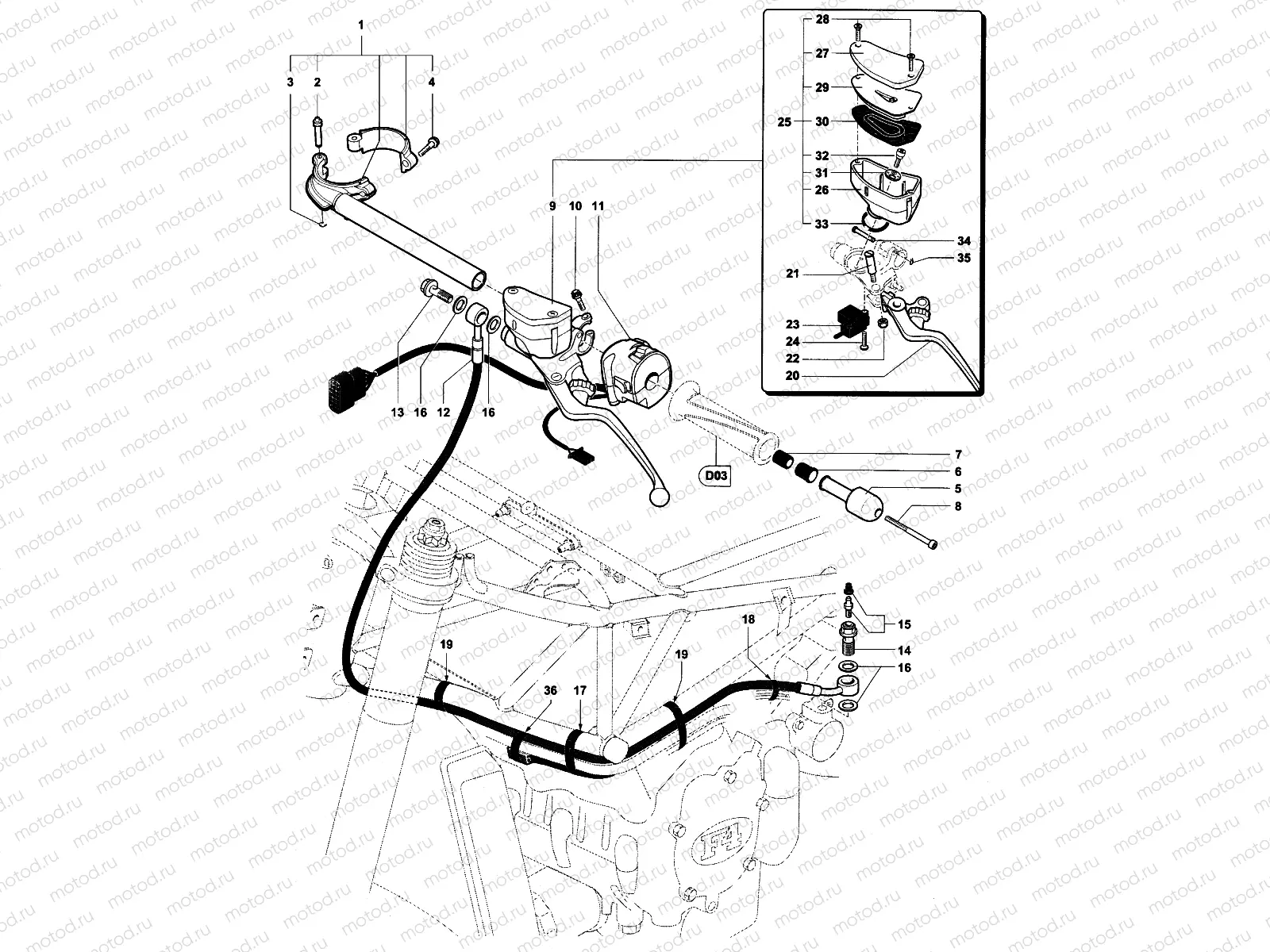 Handlebar Assembly Left
