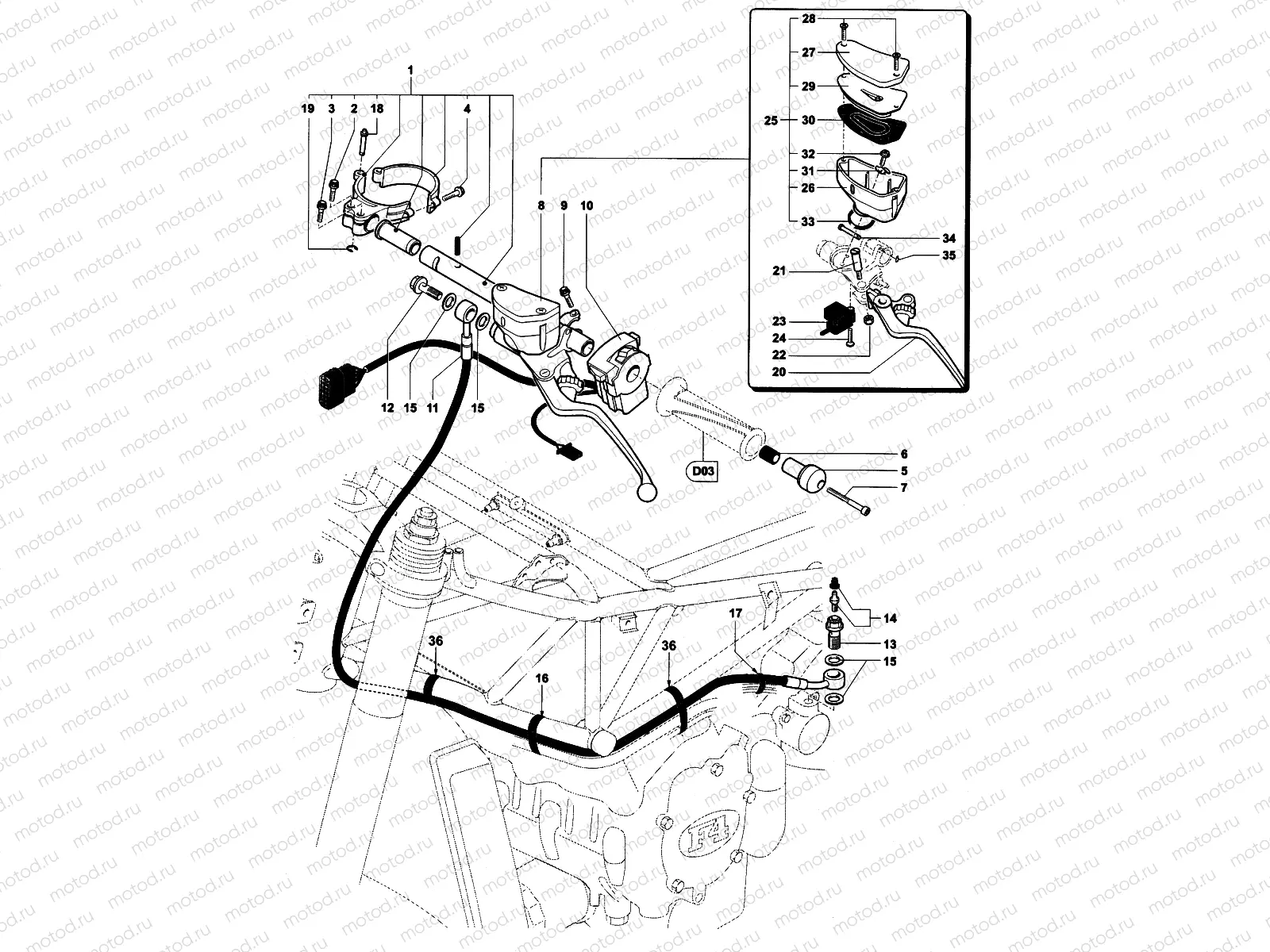 Handlebar Assembly Left