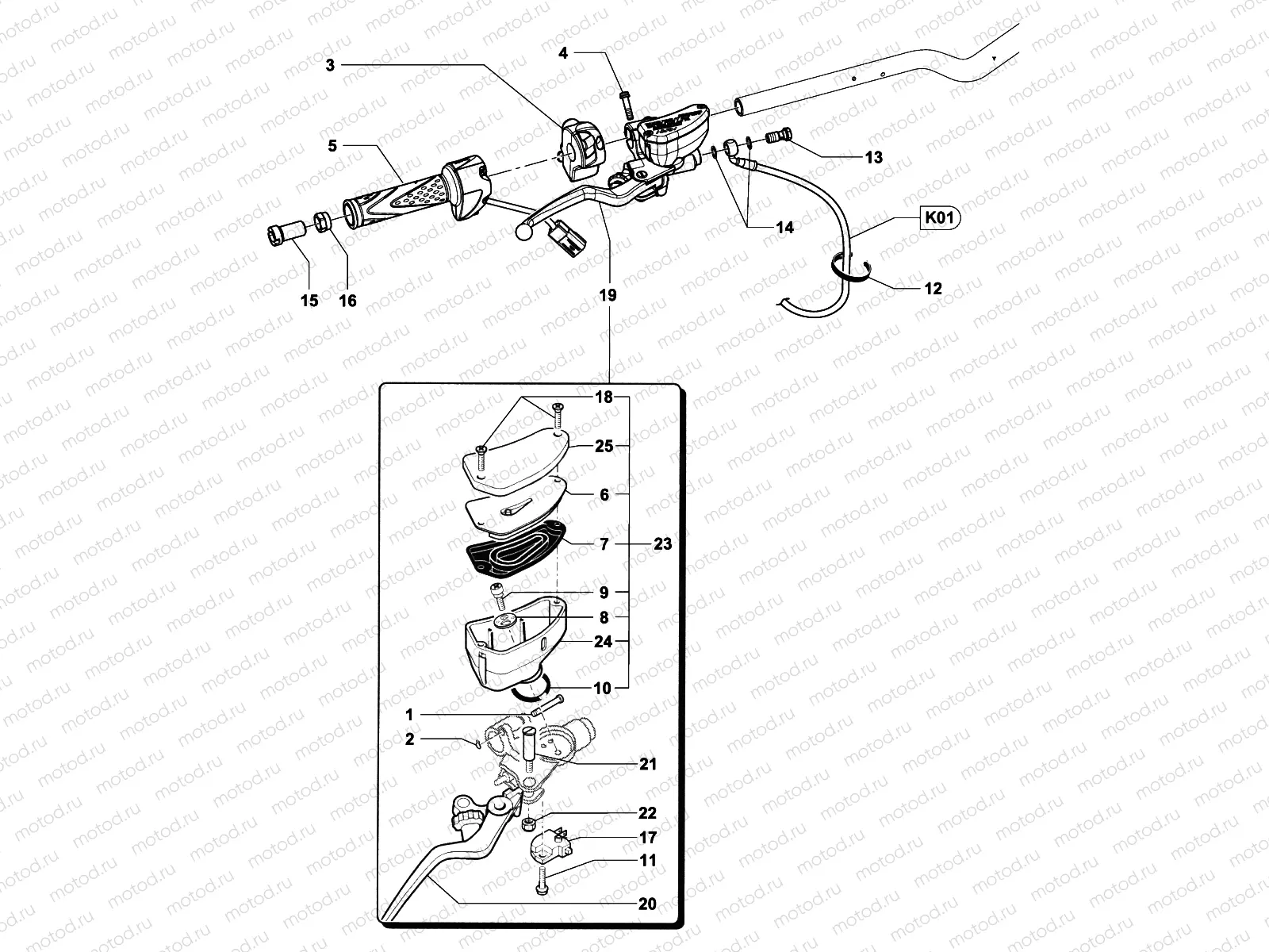 Handlebar Assembly Right