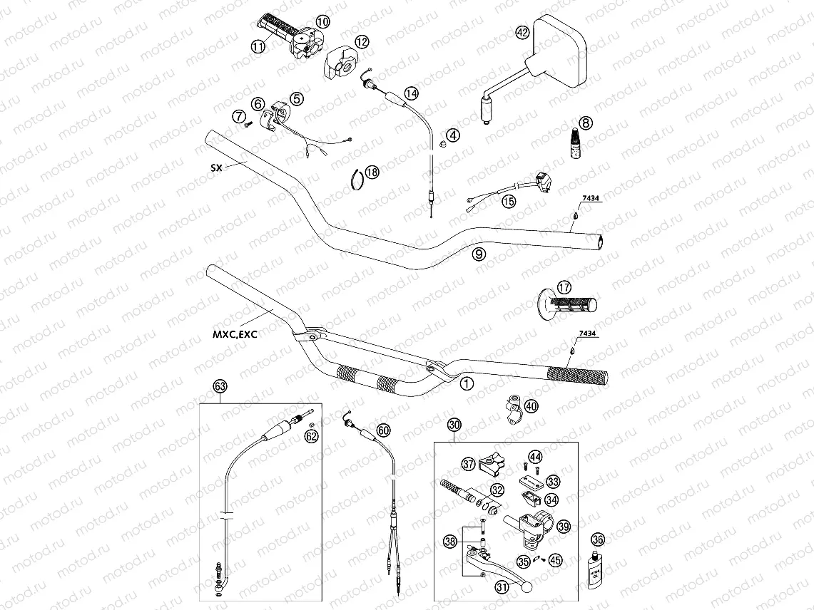 HANDLEBAR, CONTROLS