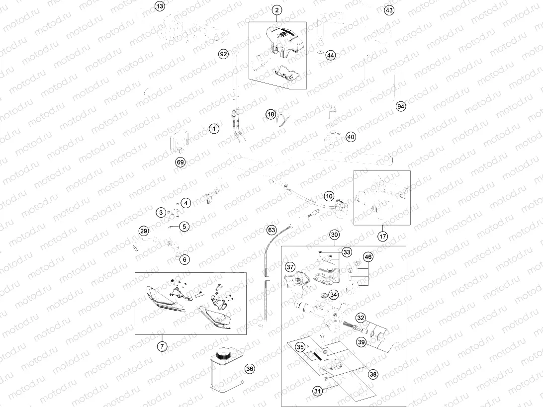 HANDLEBAR, CONTROLS|Frame|02