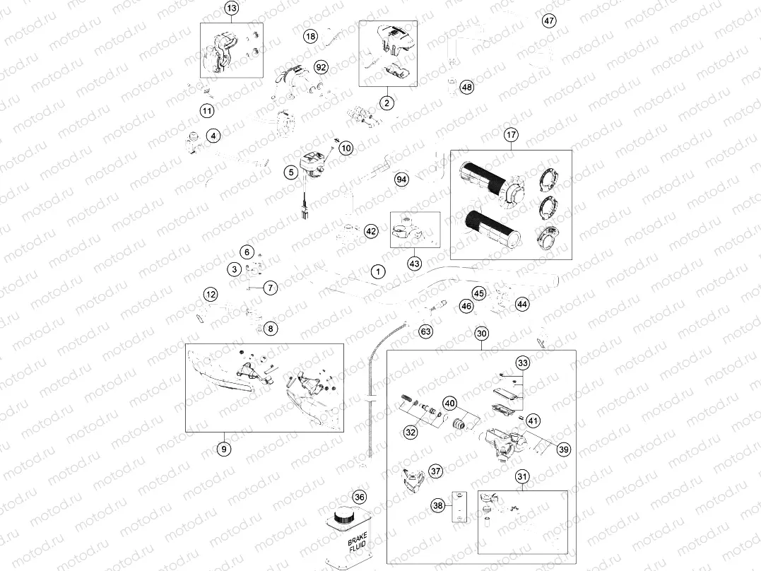 HANDLEBAR, CONTROLS|Frame|02