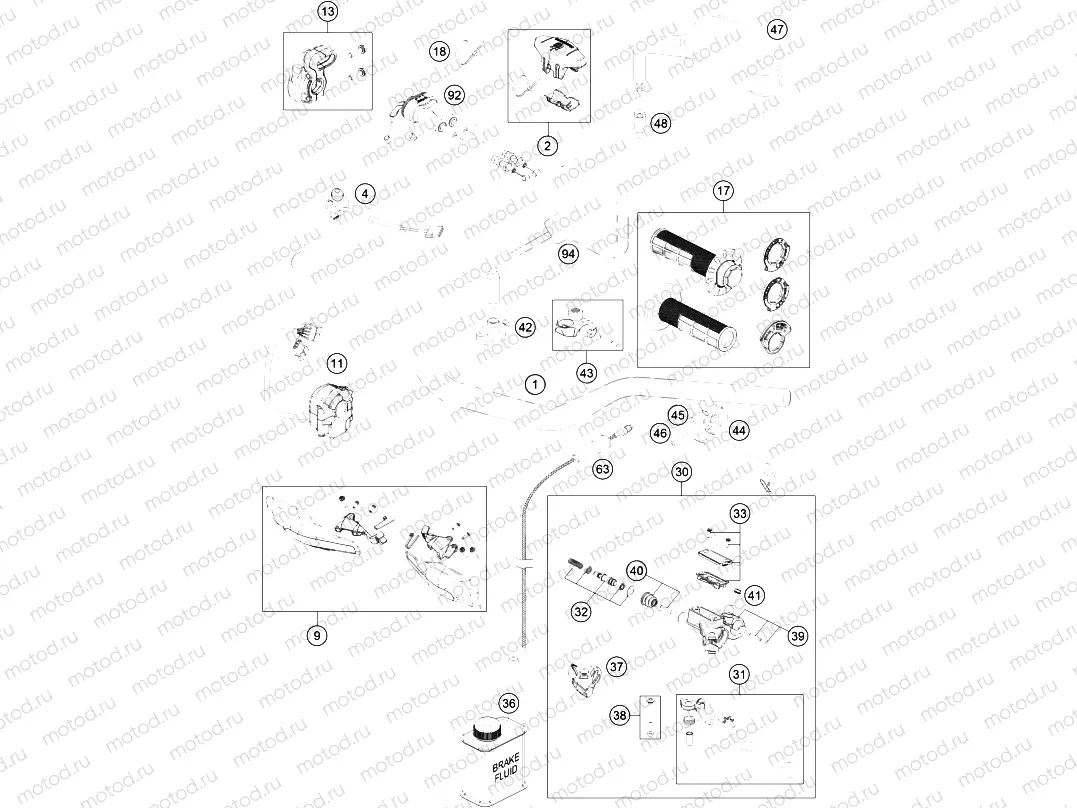 HANDLEBAR, CONTROLS|Frame|02