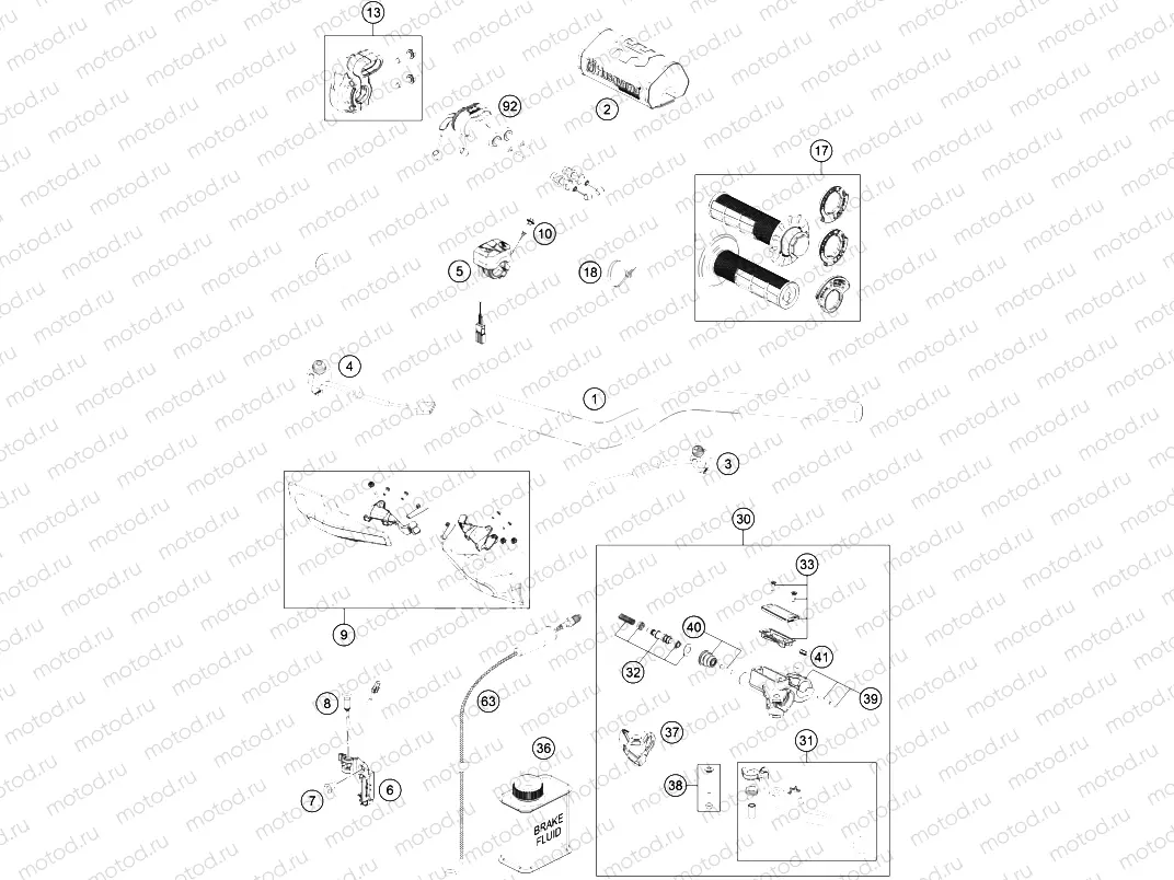 HANDLEBAR, CONTROLS|Frame|02