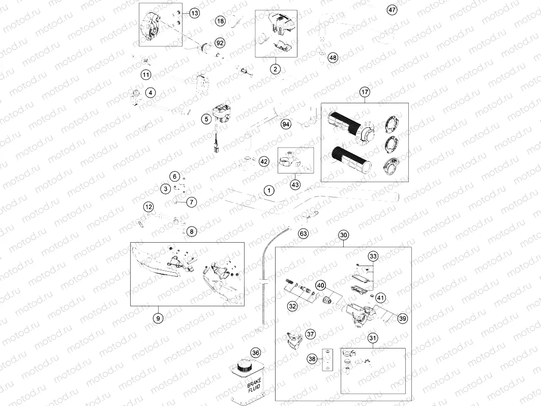 HANDLEBAR, CONTROLS|Frame|02