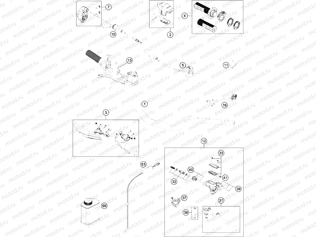 HANDLEBAR, CONTROLS|Frame|02