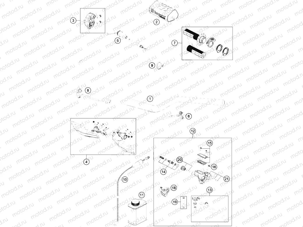 HANDLEBAR, CONTROLS|Frame|02