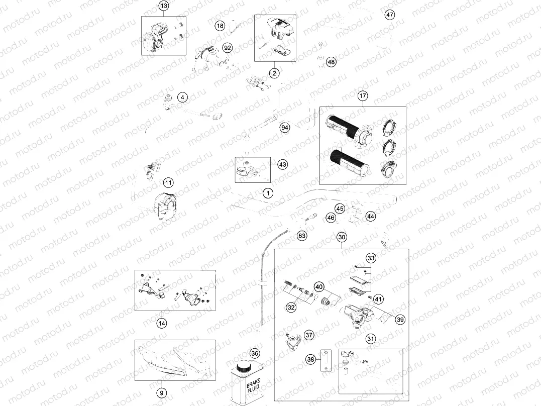 HANDLEBAR, CONTROLS|Frame|02