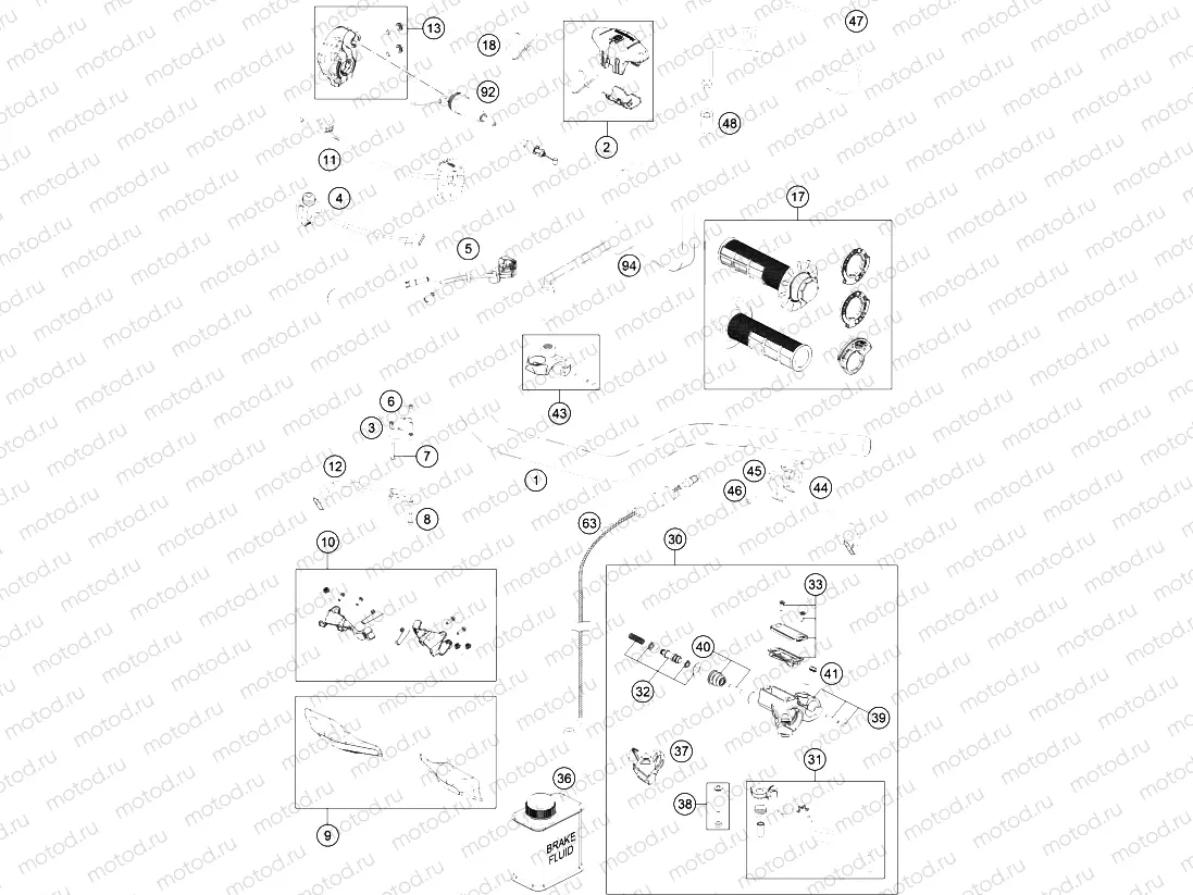 HANDLEBAR, CONTROLS|Frame|02