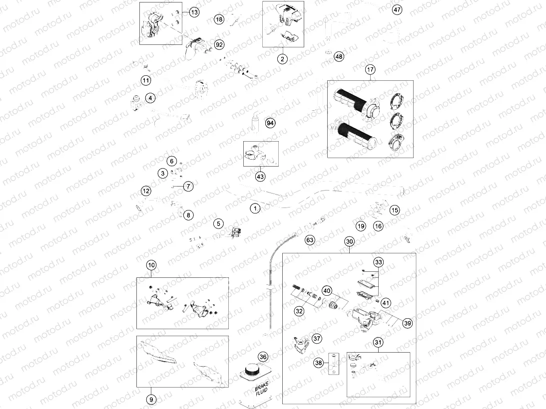 HANDLEBAR, CONTROLS|Frame|02