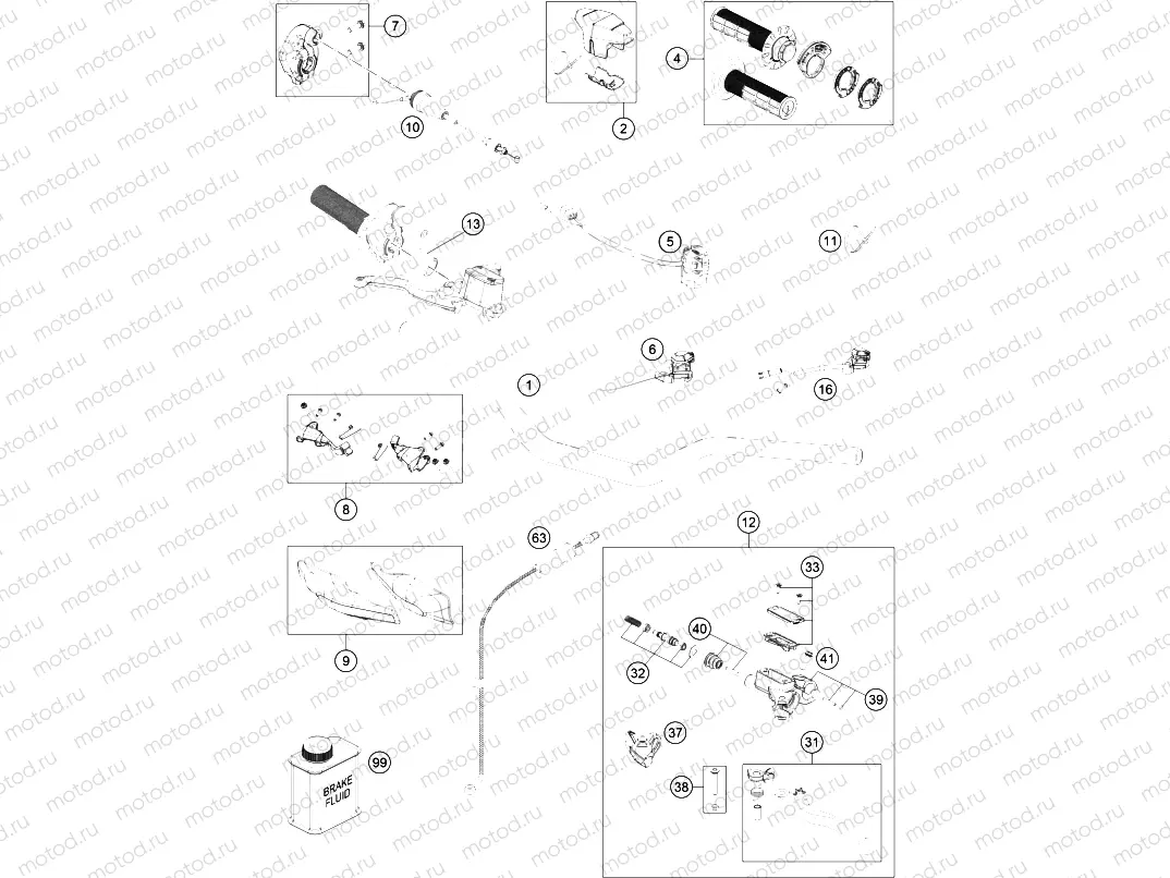 HANDLEBAR, CONTROLS|Frame|02
