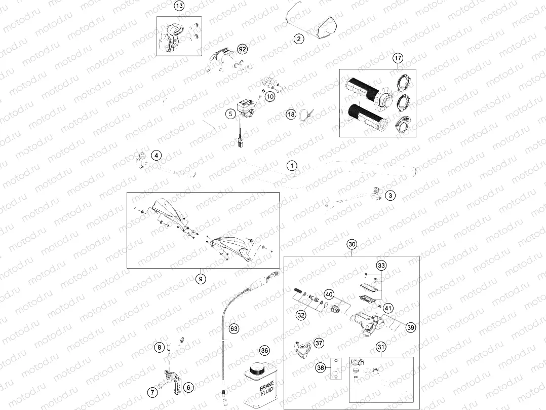 HANDLEBAR, CONTROLS|Frame|02