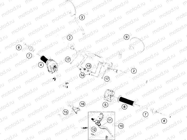 HANDLEBAR, CONTROLS|Frame|02