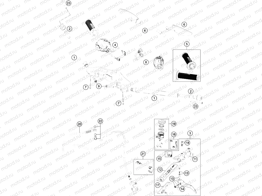 HANDLEBAR, CONTROLS|Frame|02