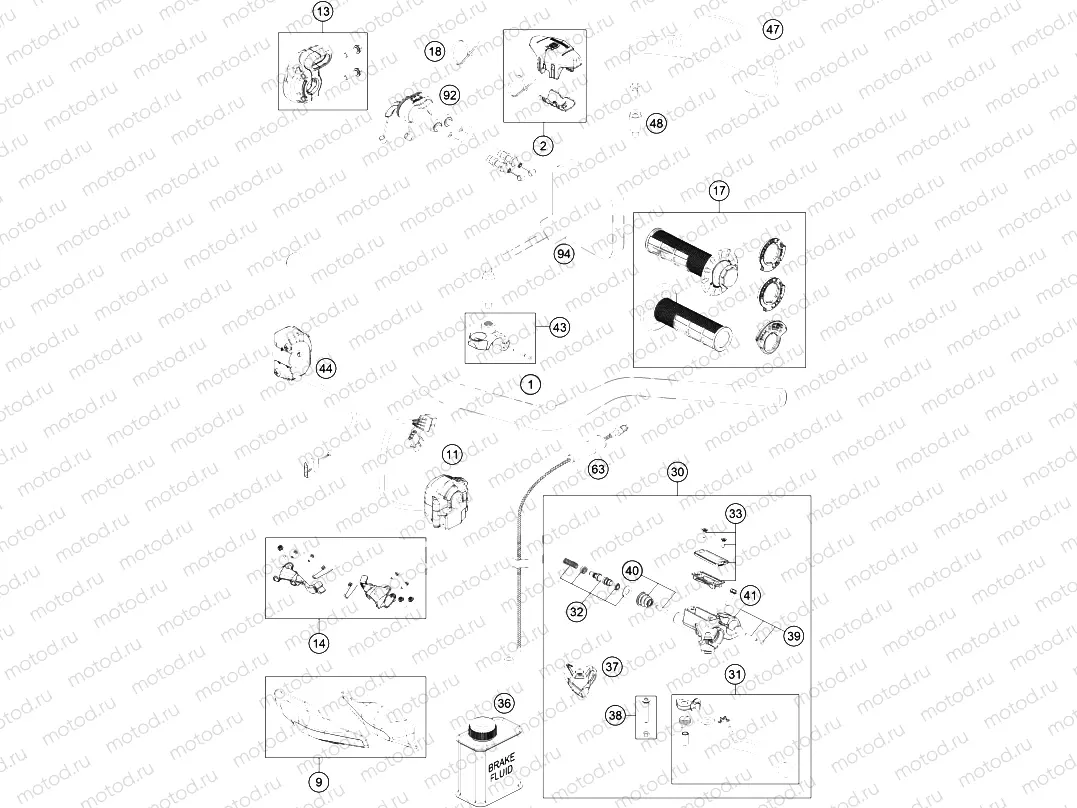 HANDLEBAR, CONTROLS|Frame|02