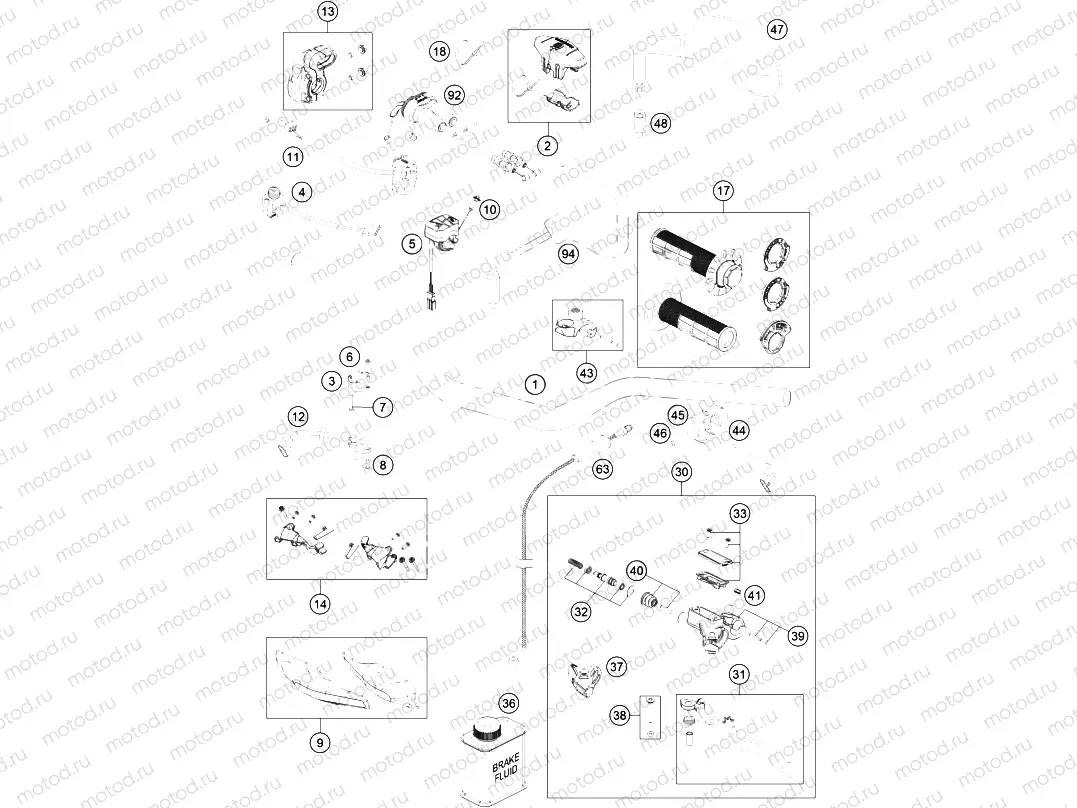 HANDLEBAR, CONTROLS|Frame|02
