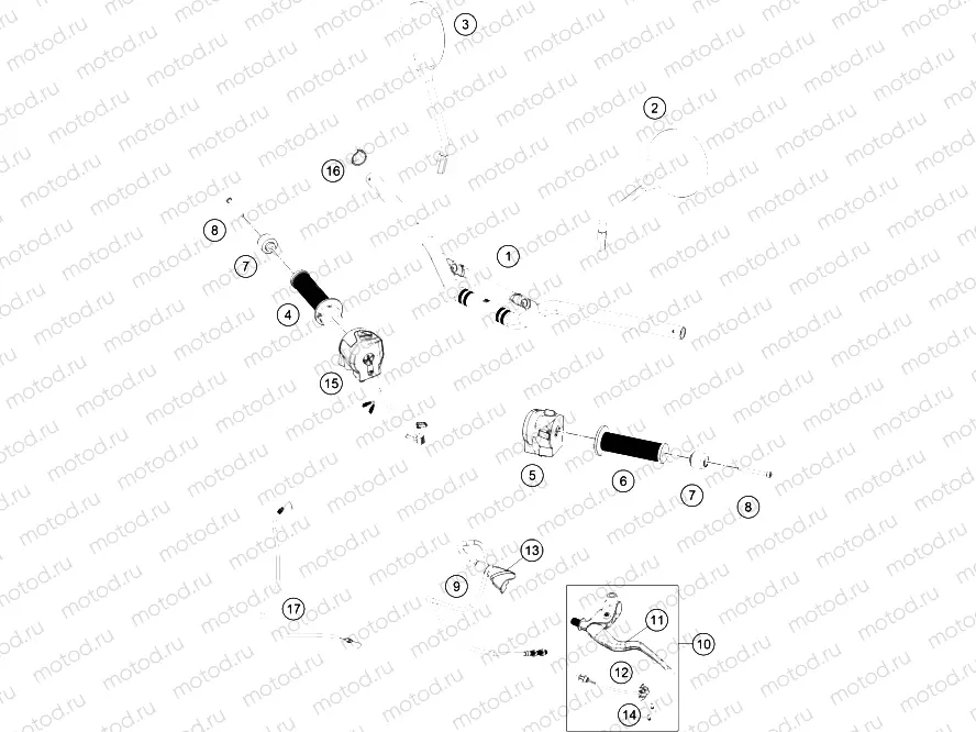 HANDLEBAR, CONTROLS|Frame|02