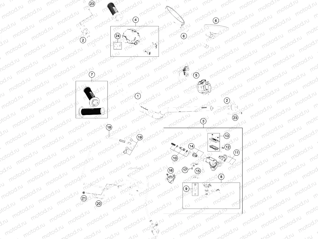 HANDLEBAR, CONTROLS|Frame|02