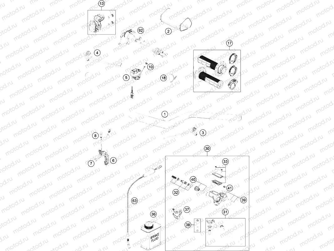 HANDLEBAR, CONTROLS|Frame|02