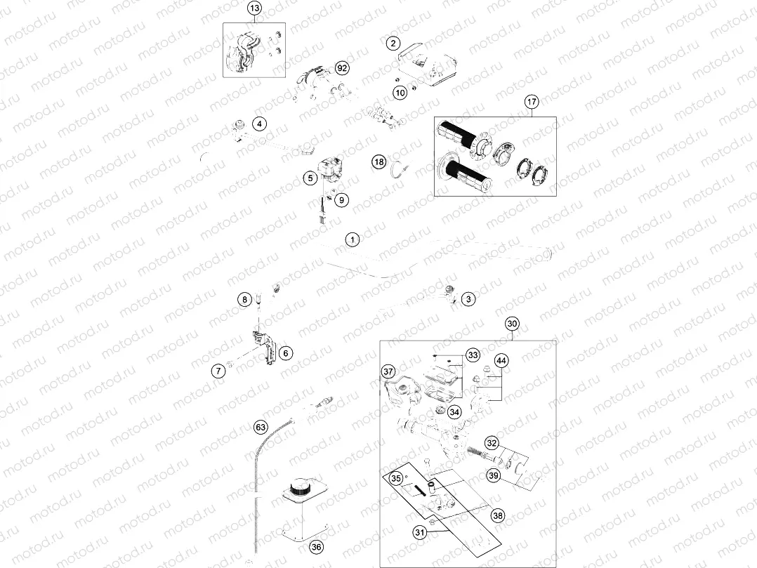 HANDLEBAR, CONTROLS|Frame|02