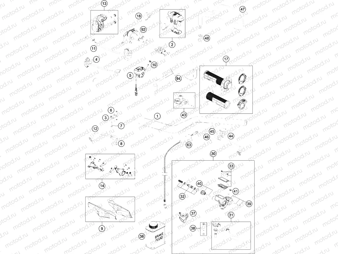 HANDLEBAR, CONTROLS|Frame|02