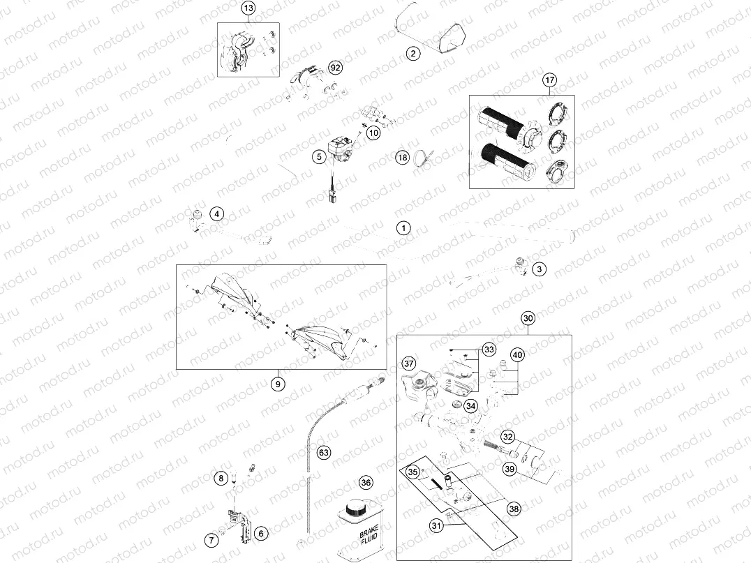 HANDLEBAR, CONTROLS|Frame|02