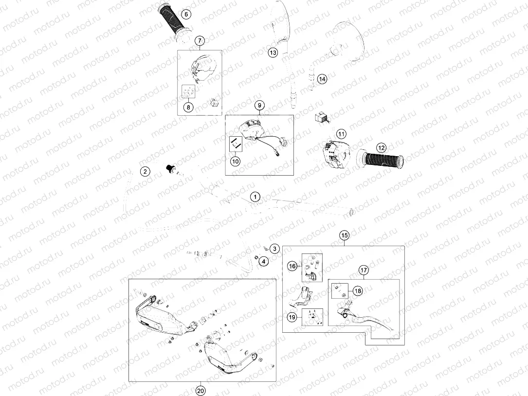 HANDLEBAR, CONTROLS|Frame|02