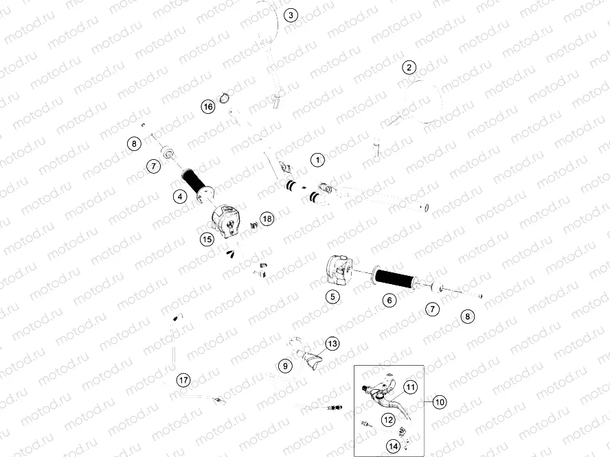 HANDLEBAR, CONTROLS|Frame|02