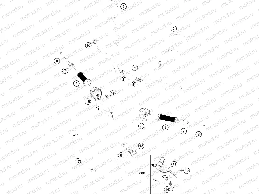 HANDLEBAR, CONTROLS|Frame|02