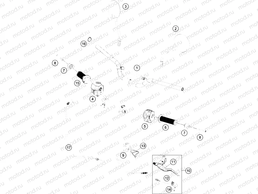 HANDLEBAR, CONTROLS|Frame|02
