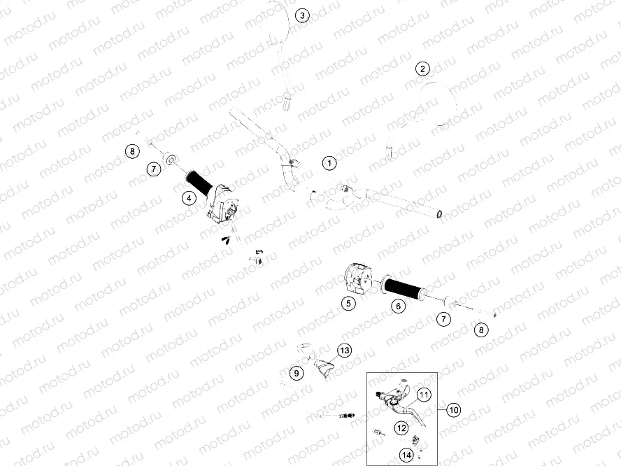 HANDLEBAR, CONTROLS|Frame|02