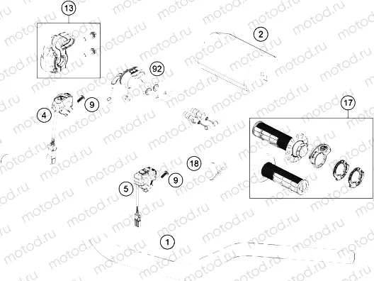 HANDLEBAR, CONTROLS|Frame|02