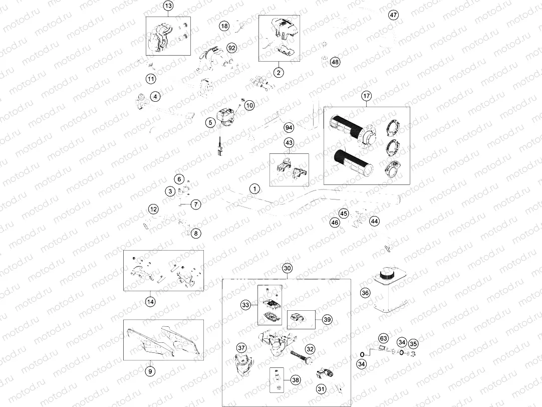 HANDLEBAR, CONTROLS|Frame|02