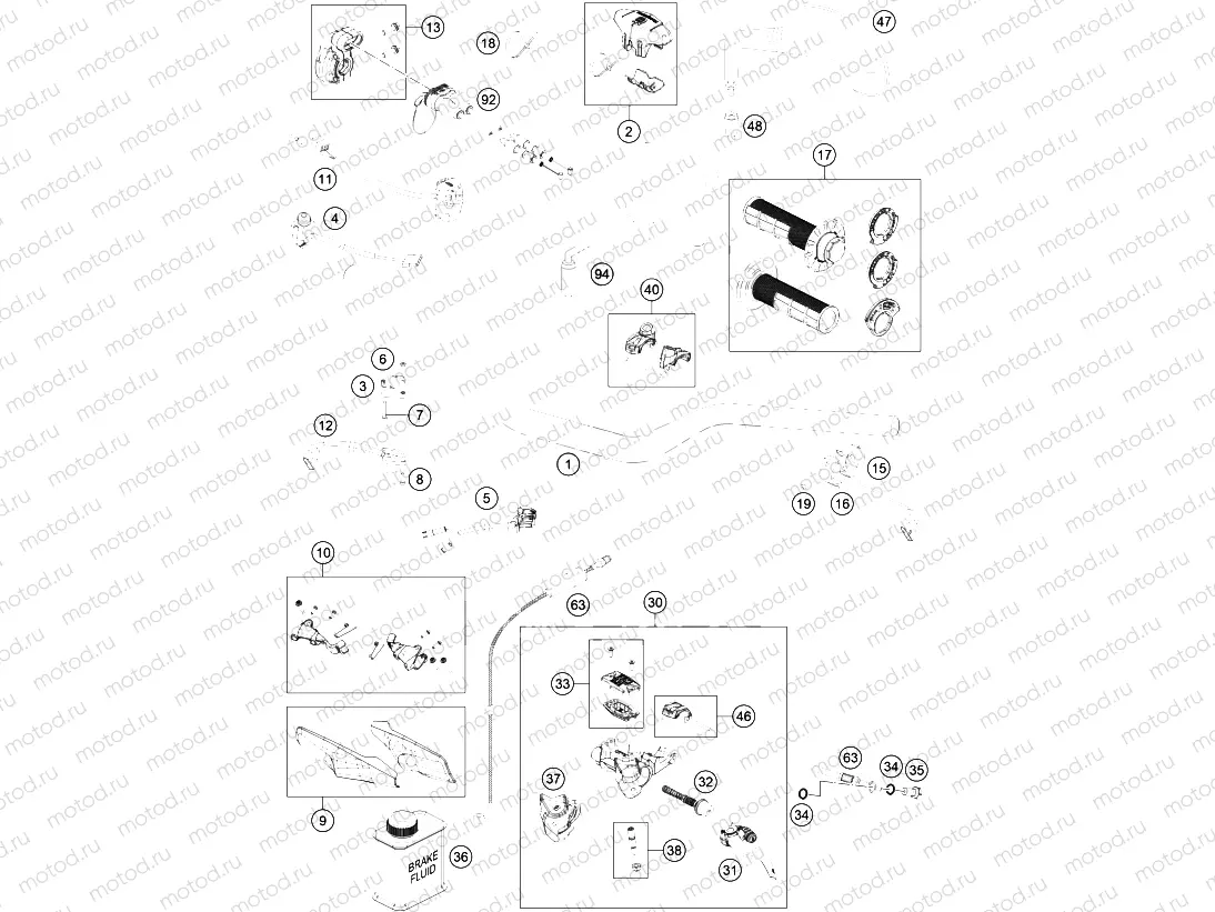 HANDLEBAR, CONTROLS|Frame|02