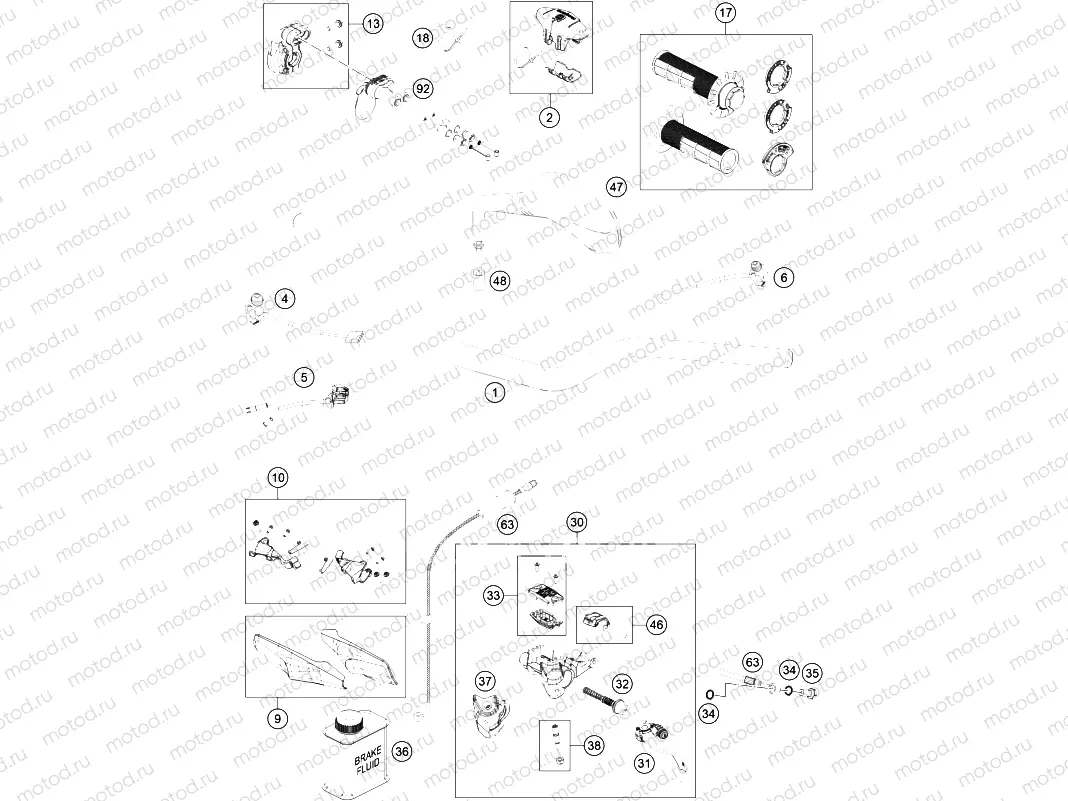 HANDLEBAR, CONTROLS|Frame|02