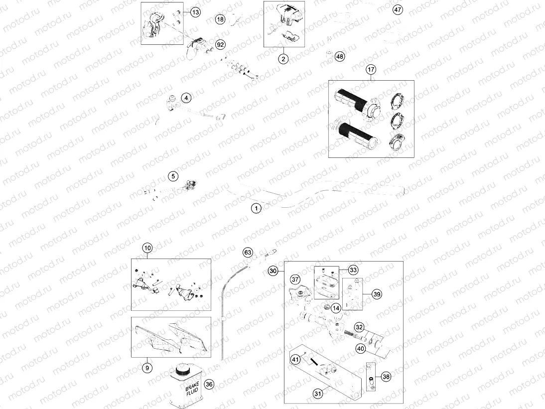 HANDLEBAR, CONTROLS|Frame|02