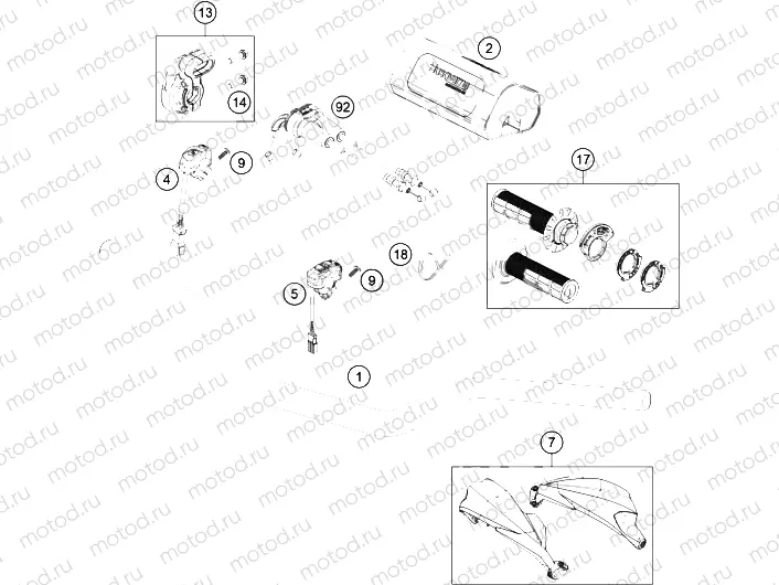 HANDLEBAR, CONTROLS|Frame|02