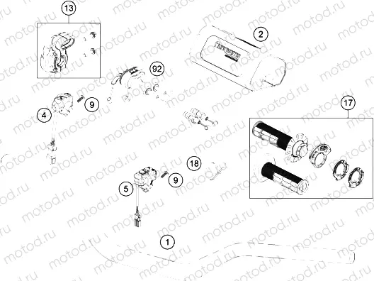 HANDLEBAR, CONTROLS|Frame|02