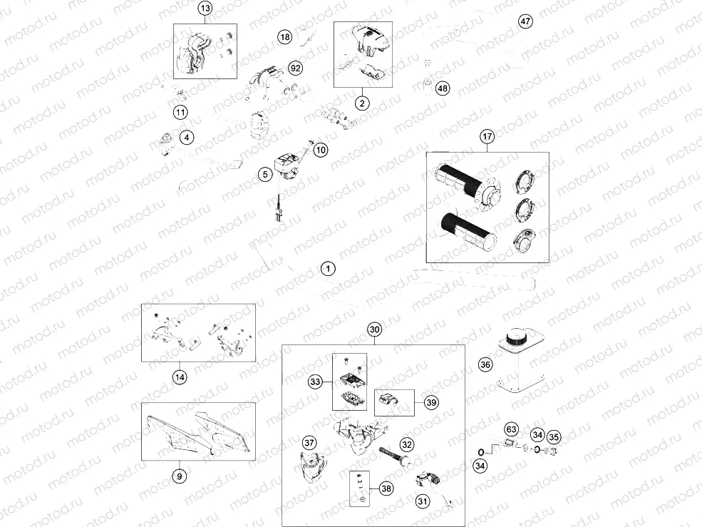HANDLEBAR, CONTROLS|Frame|02