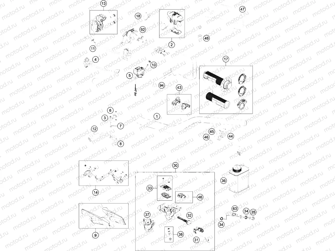 HANDLEBAR, CONTROLS|Frame|02