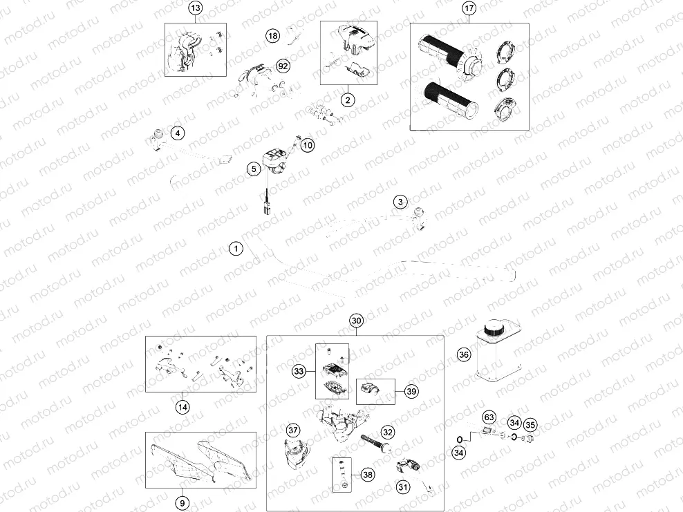 HANDLEBAR, CONTROLS|Frame|02