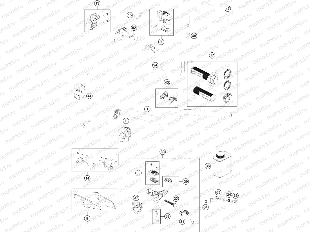 HANDLEBAR, CONTROLS|Frame|02