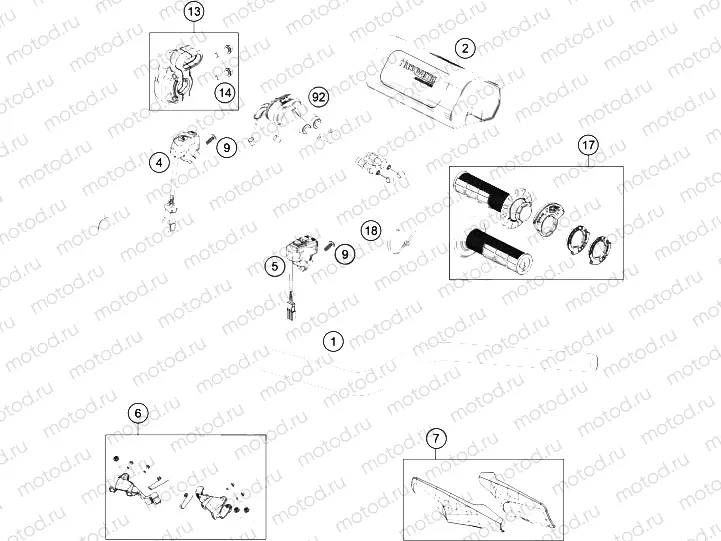 HANDLEBAR, CONTROLS|Frame|02