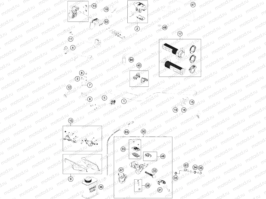 HANDLEBAR, CONTROLS|Frame|02