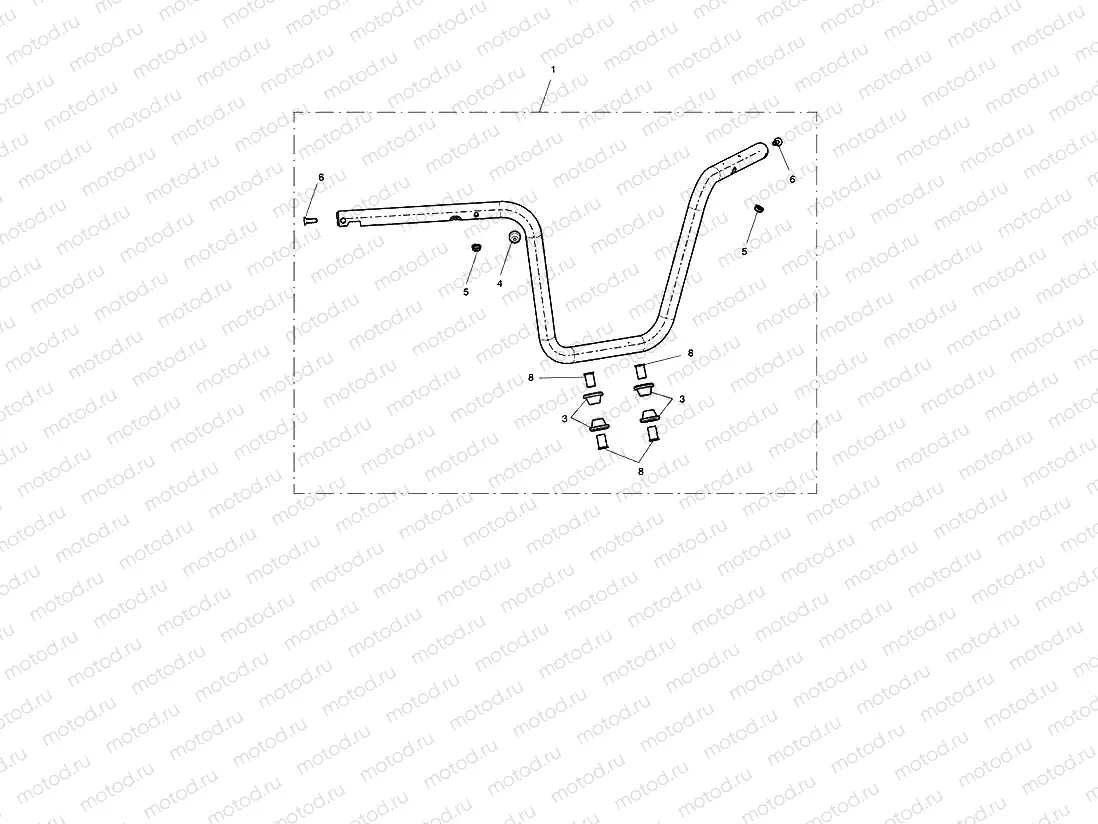 Handlebar, High, Chrome