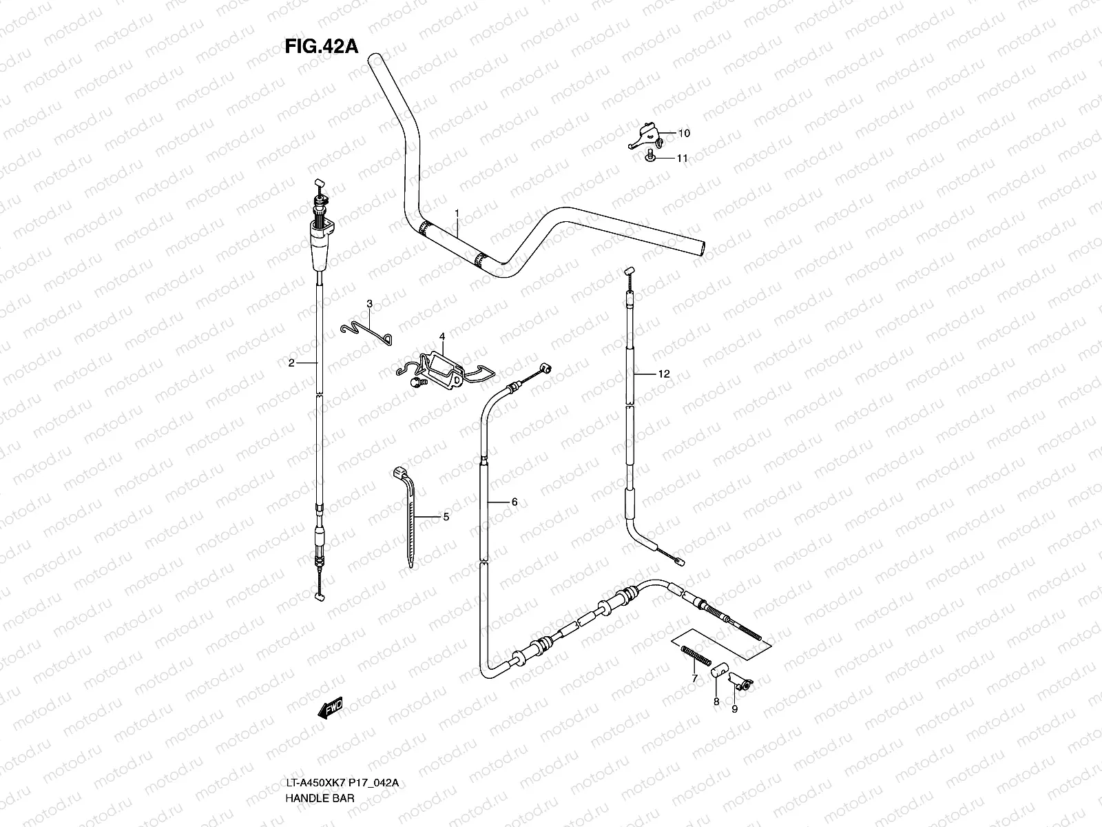 HANDLEBAR (LT-A450XK9/XZK9/XL0)
