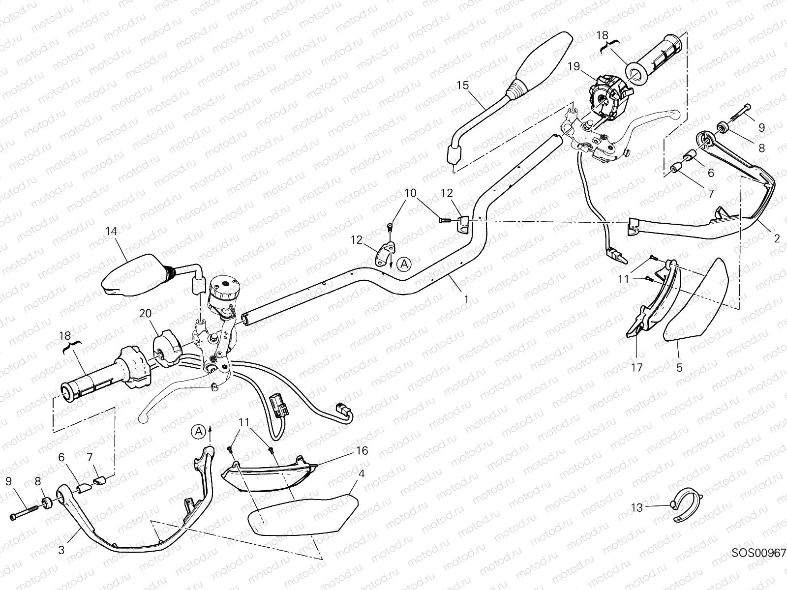 HANDLEBAR [MOD:HYM 950;XST:AUS,EUR,GSO,ROK,TWN]
