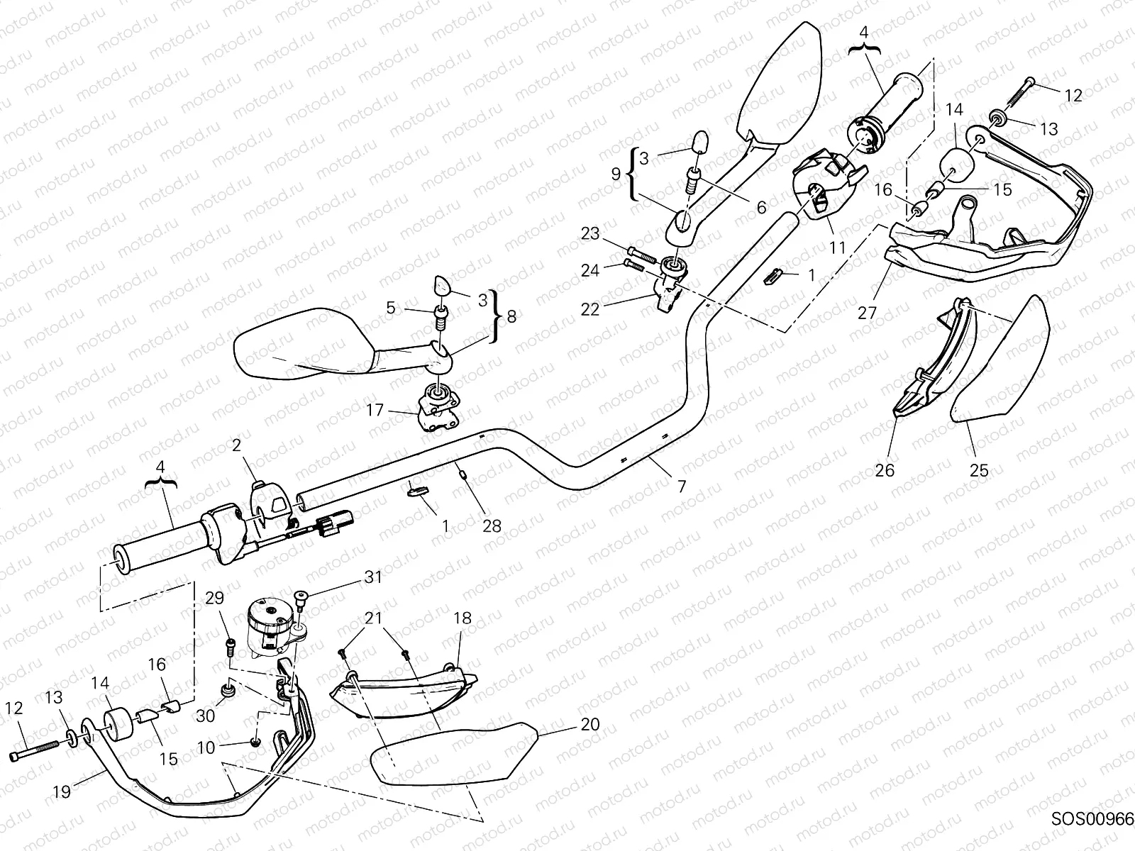 HANDLEBAR [MOD:MS1260E]